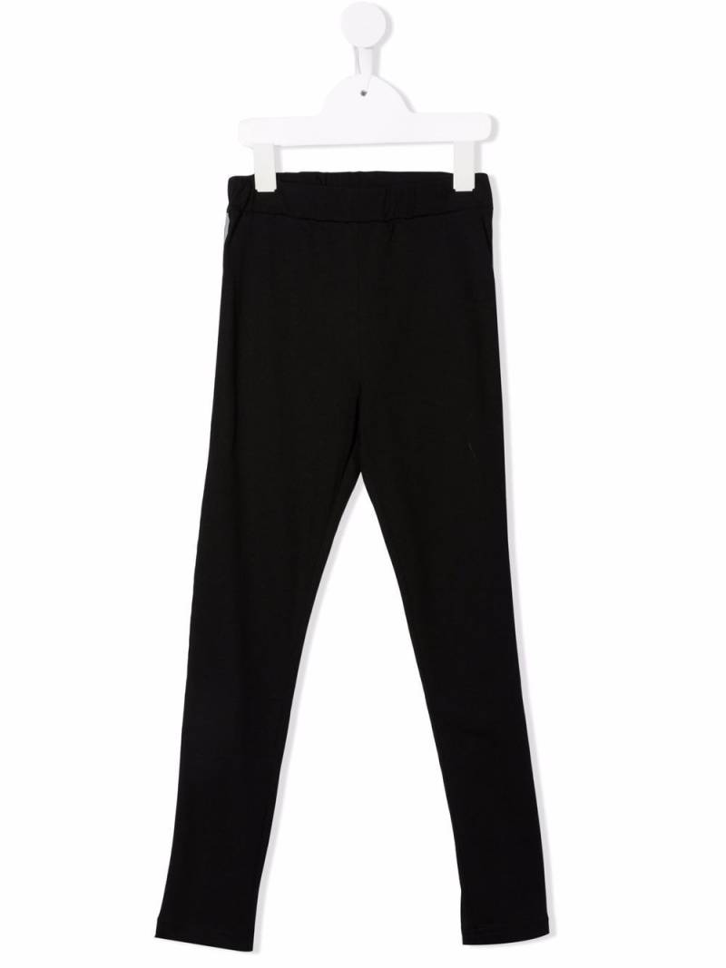 Balmain Kids logo-print stretch-cotton leggings - Black von Balmain Kids