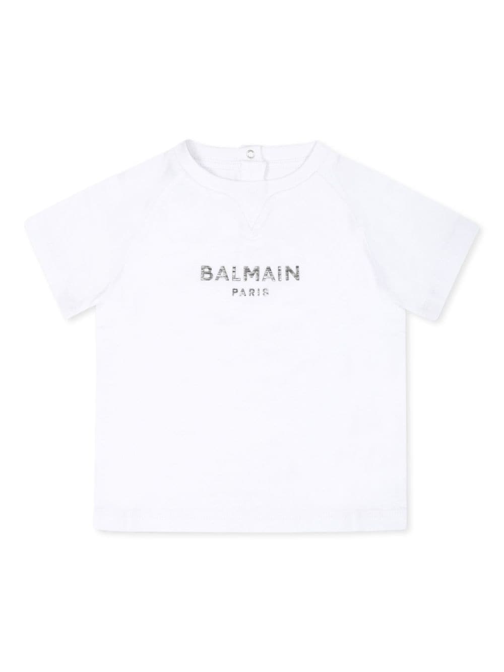 Balmain Kids logo-print t-shirt - White von Balmain Kids