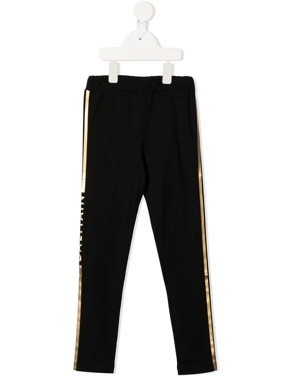 Balmain Kids logo-stripe leggings - Black von Balmain Kids