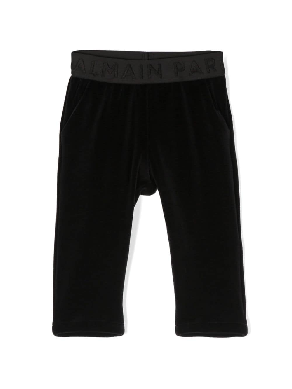 Balmain Kids logo-waistband leggings - Black von Balmain Kids