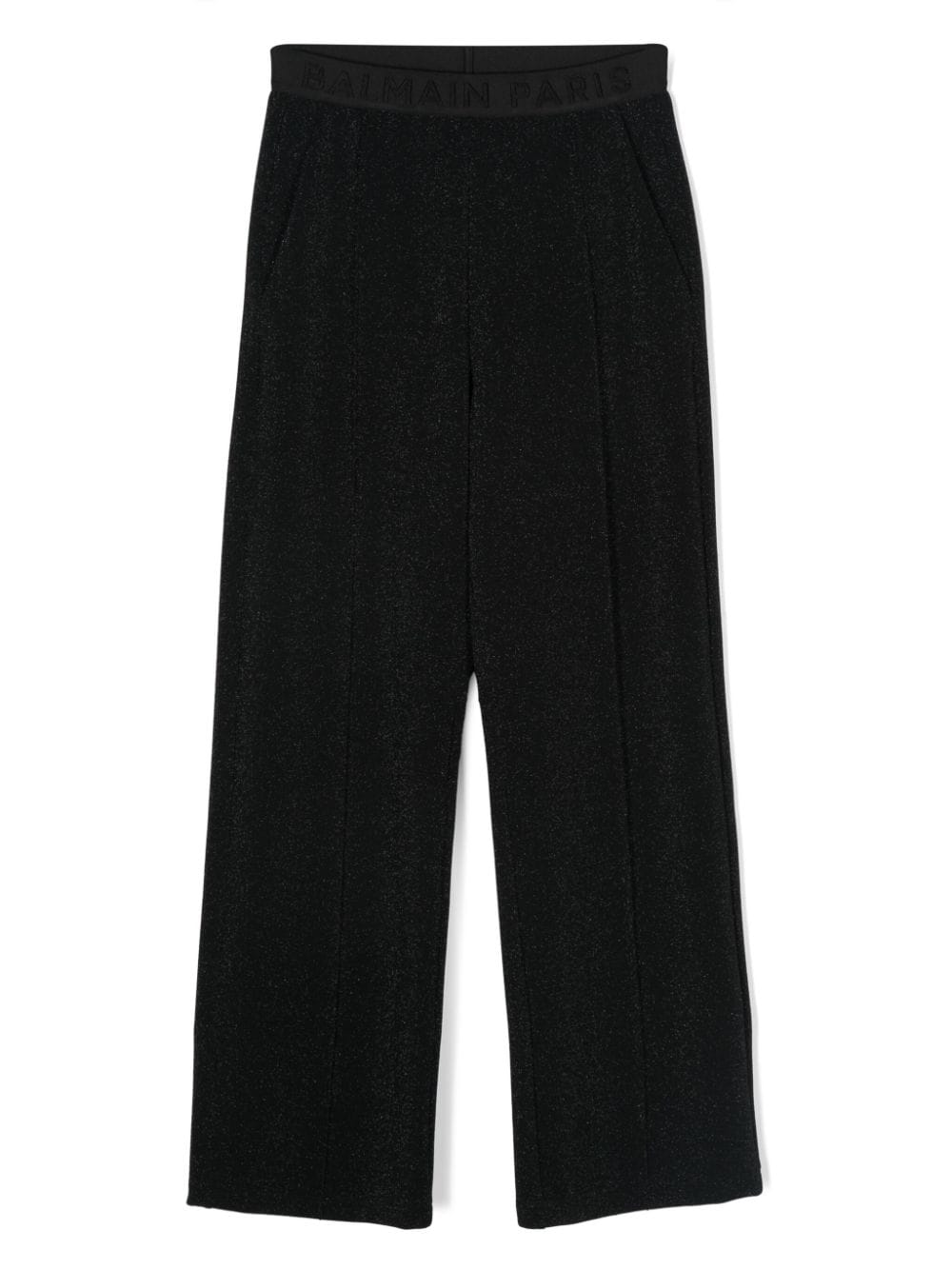 Balmain Kids lurex trousers - Black von Balmain Kids