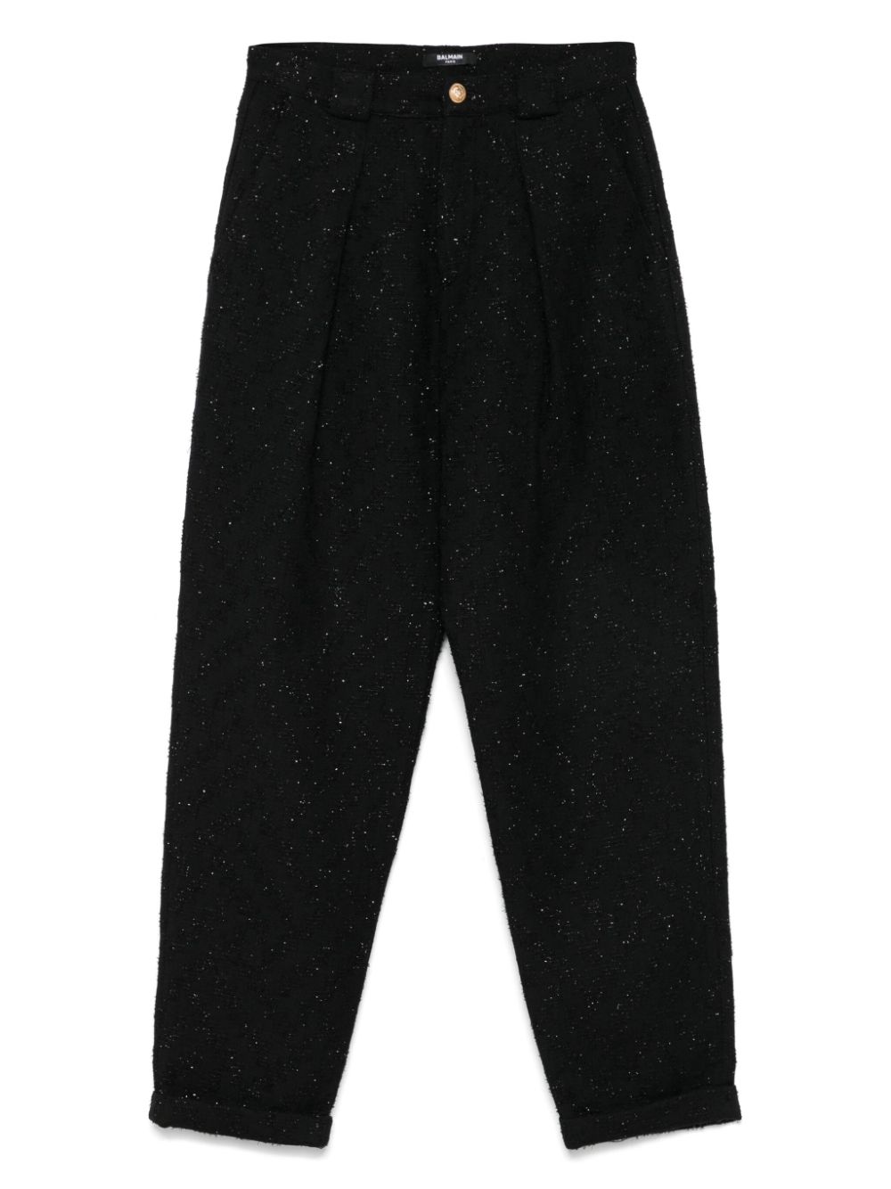 Balmain Kids lurex trousers - Black von Balmain Kids