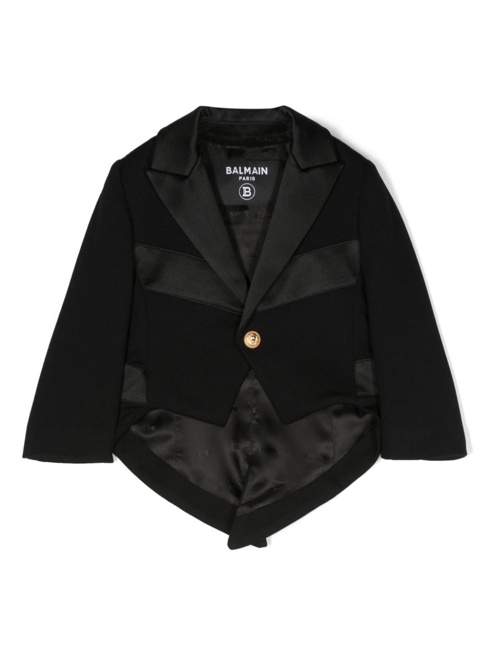 Balmain Kids panelled single-breasted blazer - Black von Balmain Kids