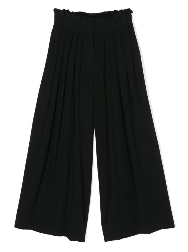 Balmain Kids pleat-detail trousers - Black von Balmain Kids