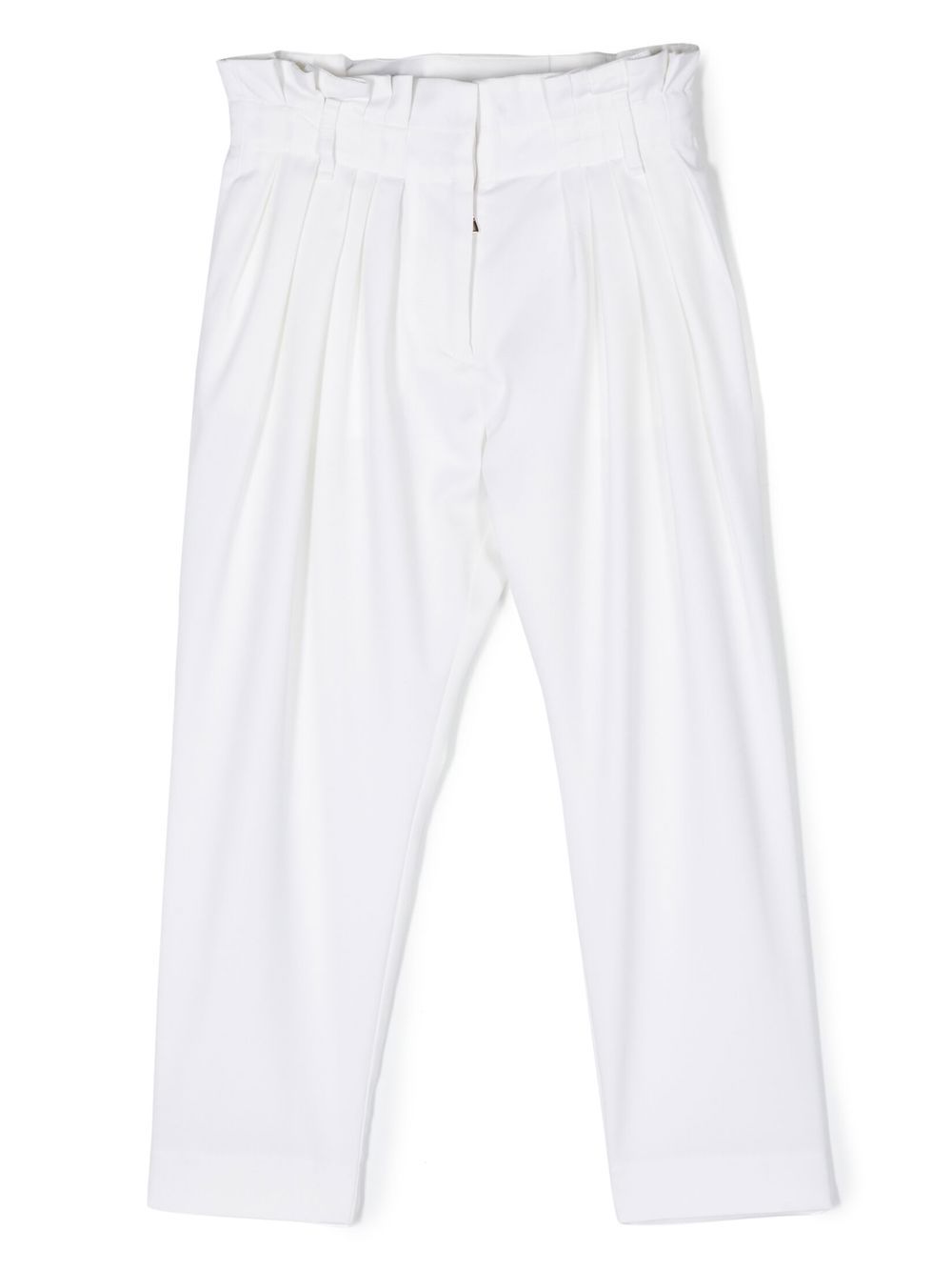 Balmain Kids pleat-detail wool trousers - White von Balmain Kids