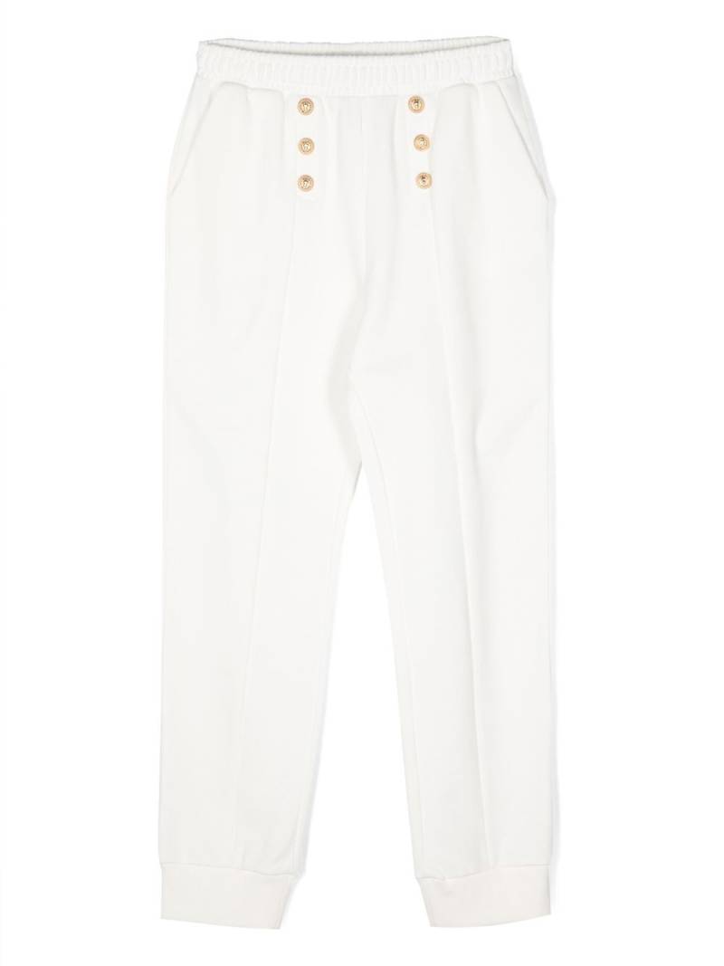 Balmain Kids pleat detailed trousers - White von Balmain Kids