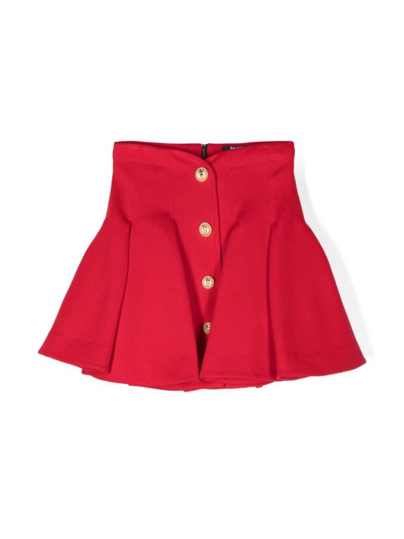 Balmain Kids pleated mini skirt - Red von Balmain Kids