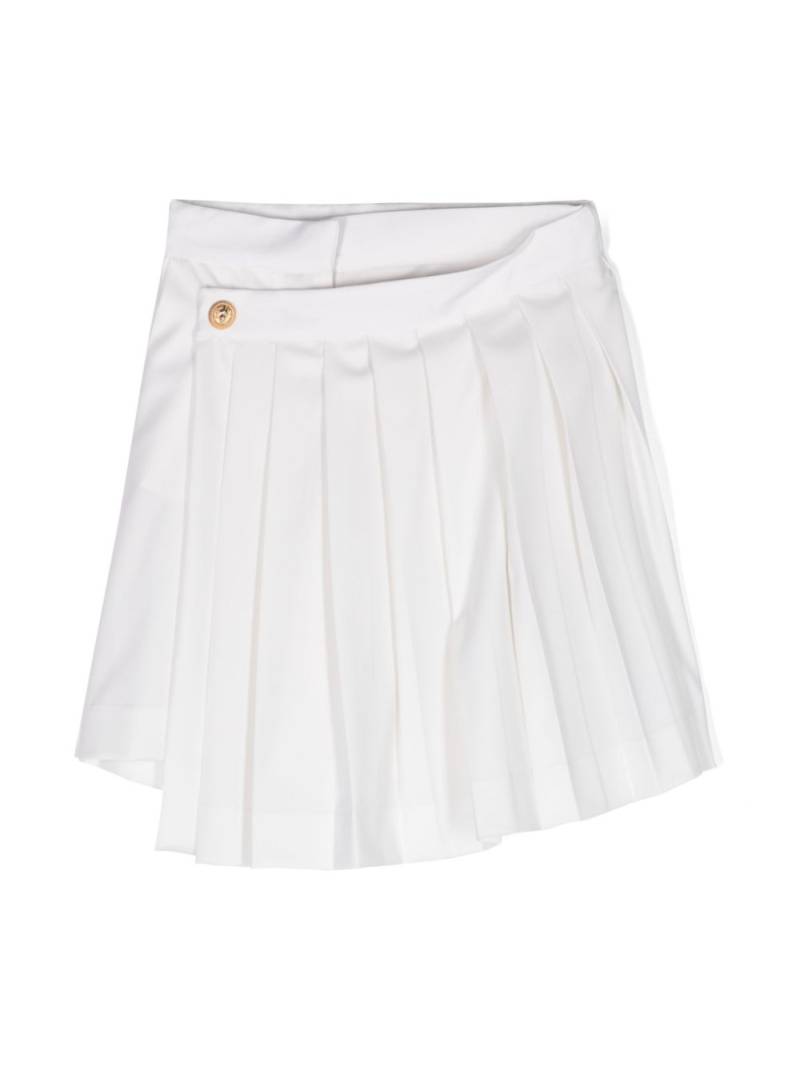 Balmain Kids pleated wool skirt - White von Balmain Kids