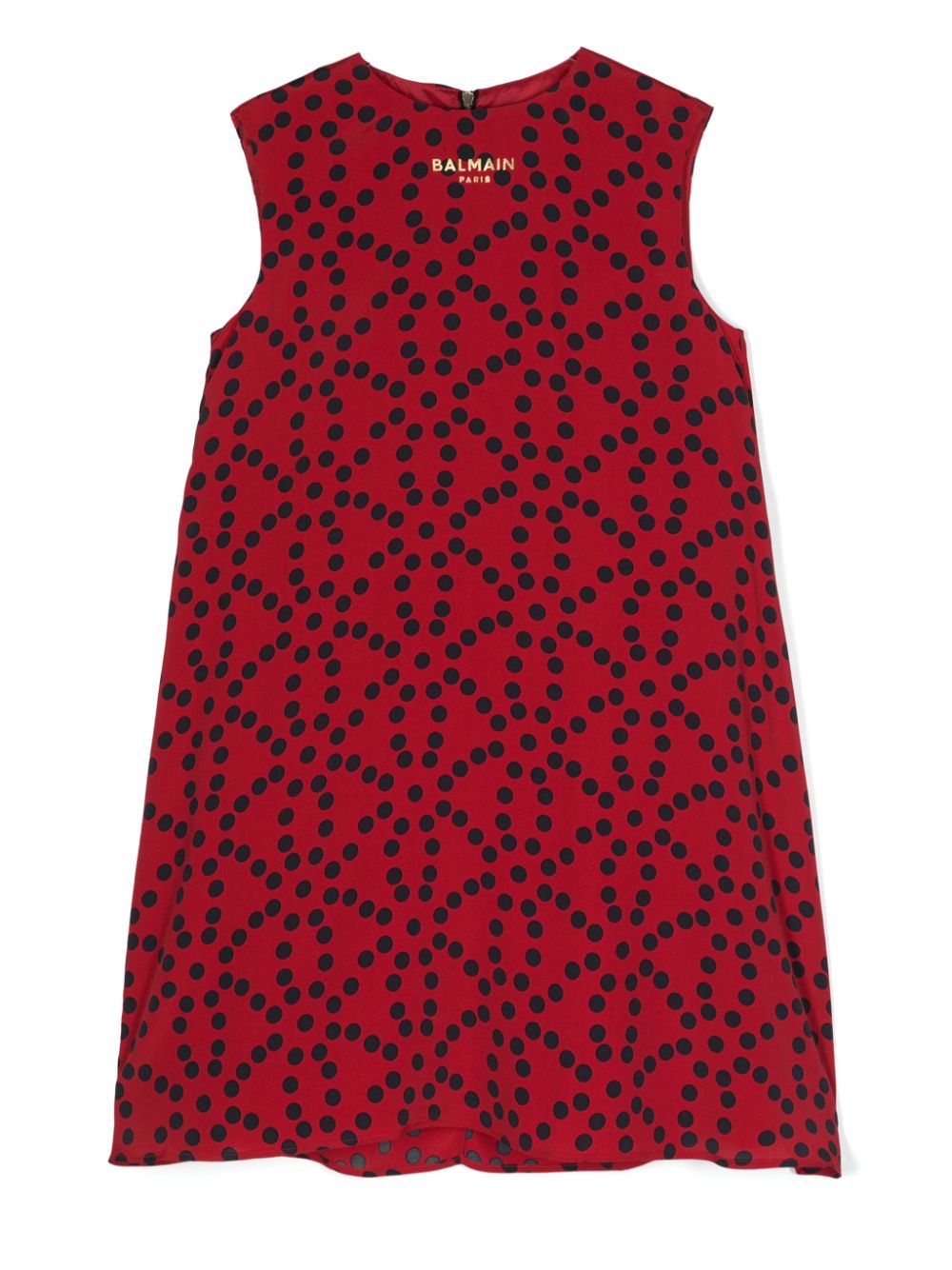 Balmain Kids polka dot crepe dress - Red von Balmain Kids