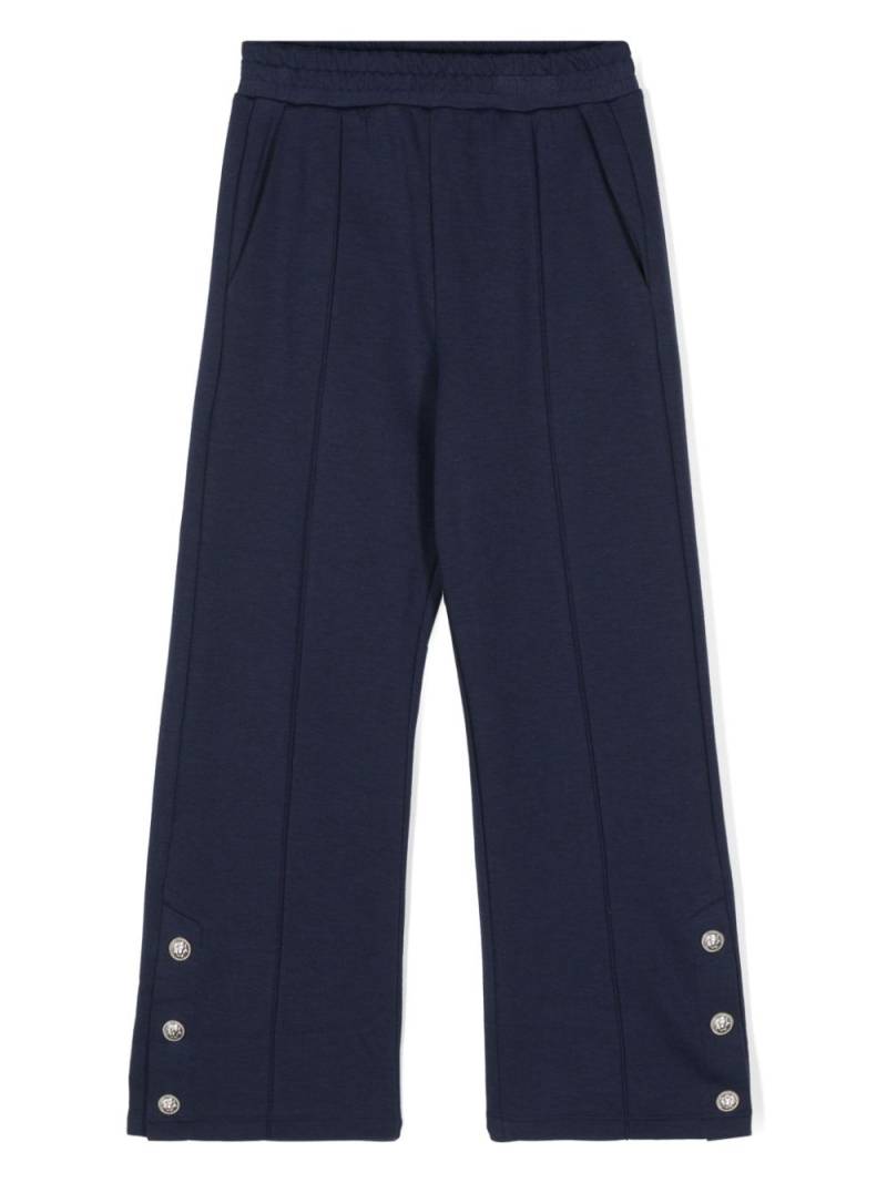 Balmain Kids raised-seam jersey trousers - Blue von Balmain Kids