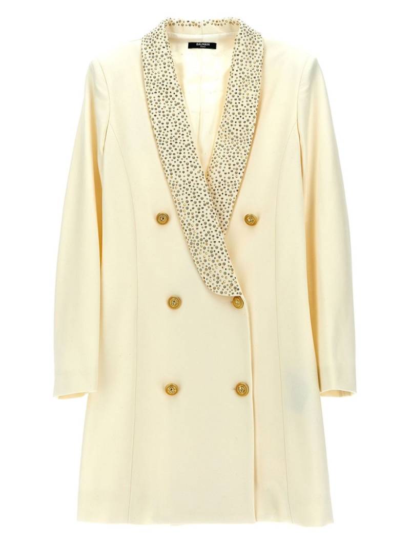 Balmain Kids rhinestone-embellished blazer - Neutrals von Balmain Kids