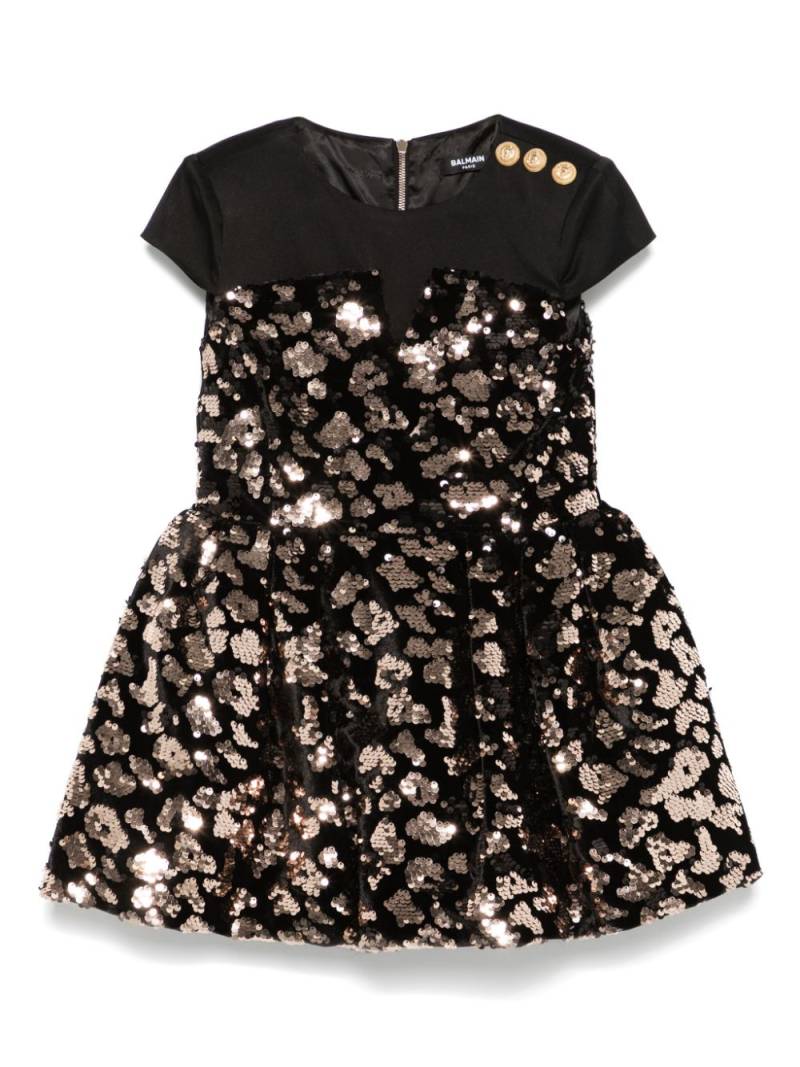 Balmain Kids sequinned dress - Black von Balmain Kids