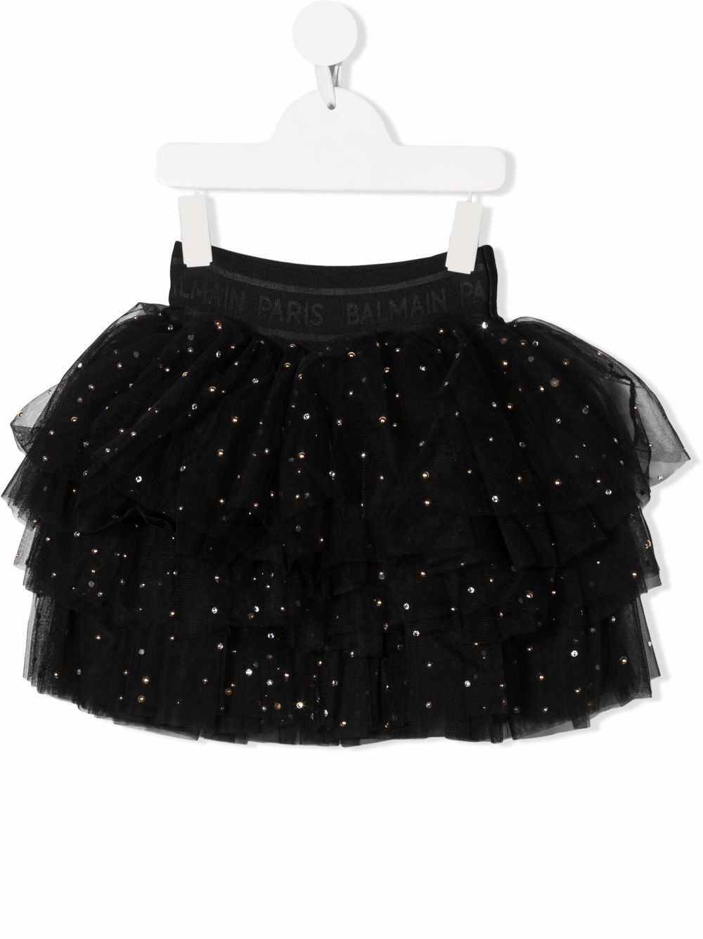 Balmain Kids sparkle-detail tutu skirt - Black von Balmain Kids