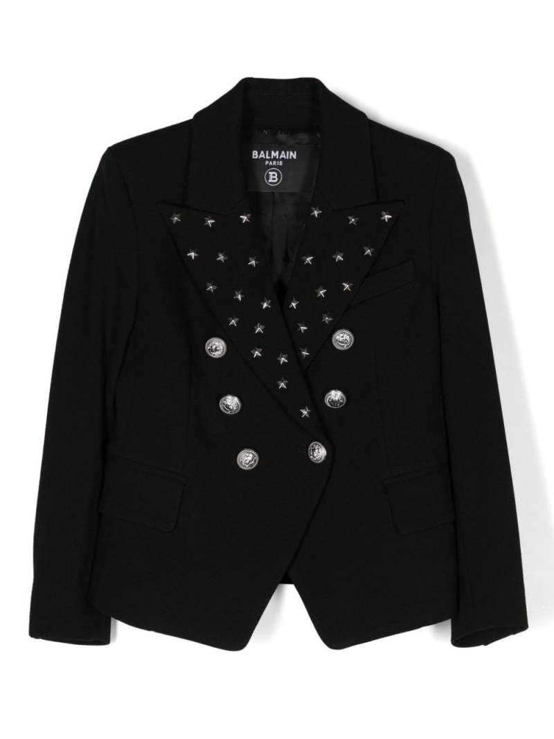 Balmain Kids star-embellished blazer - Black von Balmain Kids