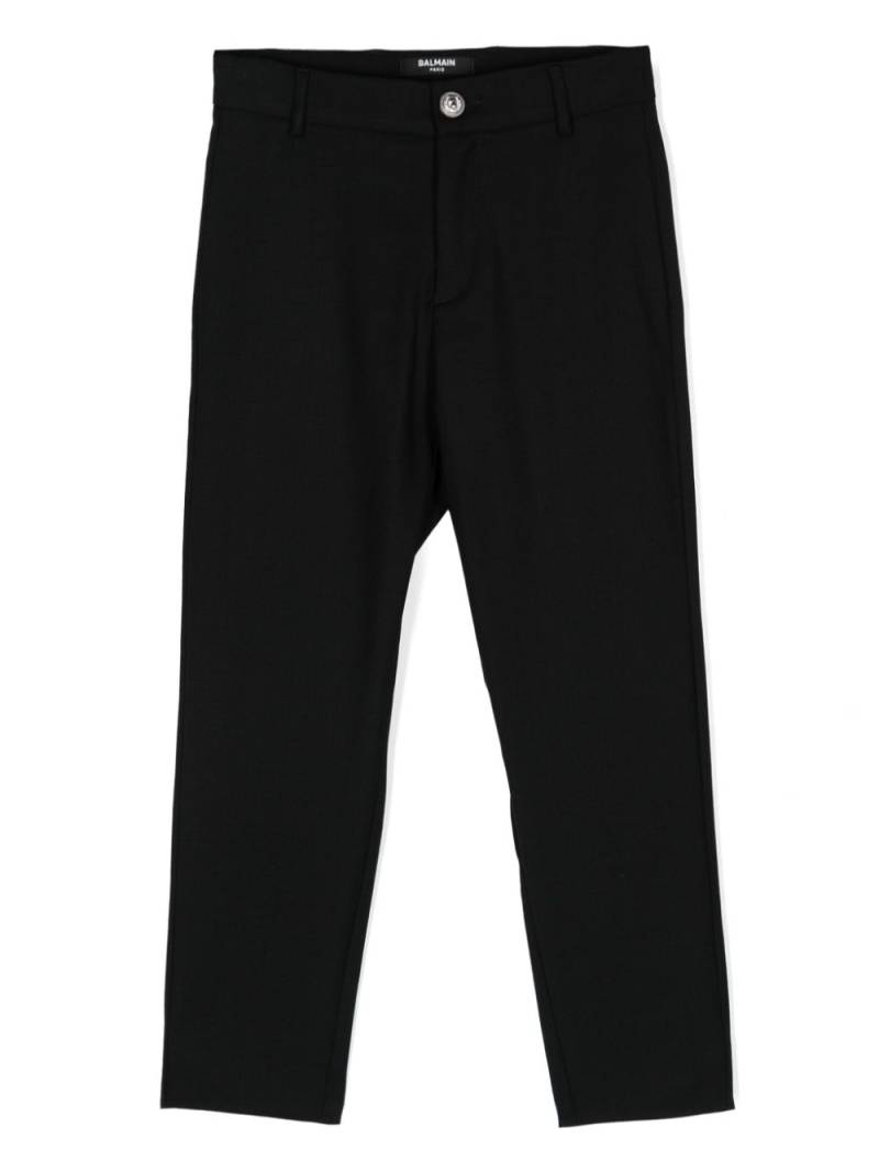 Balmain Kids straight-leg trousers - Black von Balmain Kids