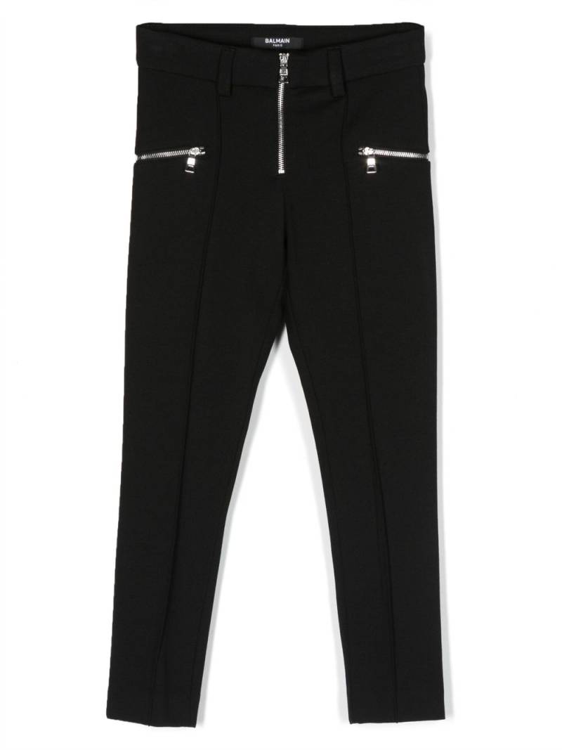 Balmain Kids straight-leg trousers - Black von Balmain Kids