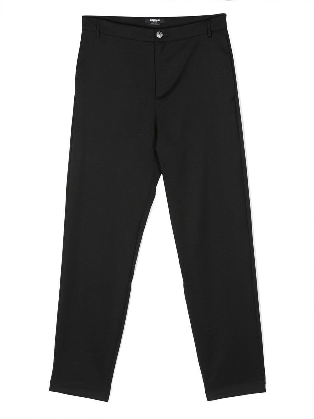 Balmain Kids virgin-wool tailored trousers - Black von Balmain Kids