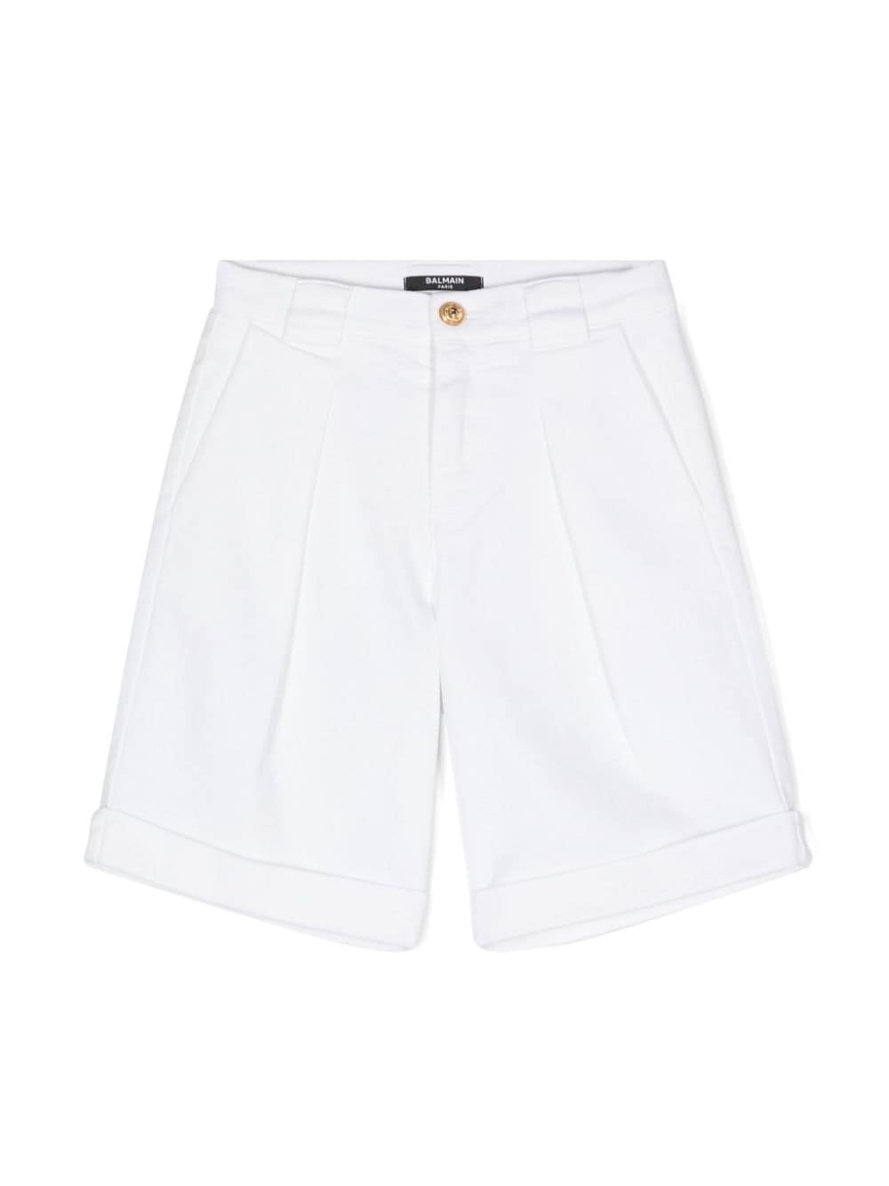 Balmain Kids wide-leg denim shorts - White von Balmain Kids