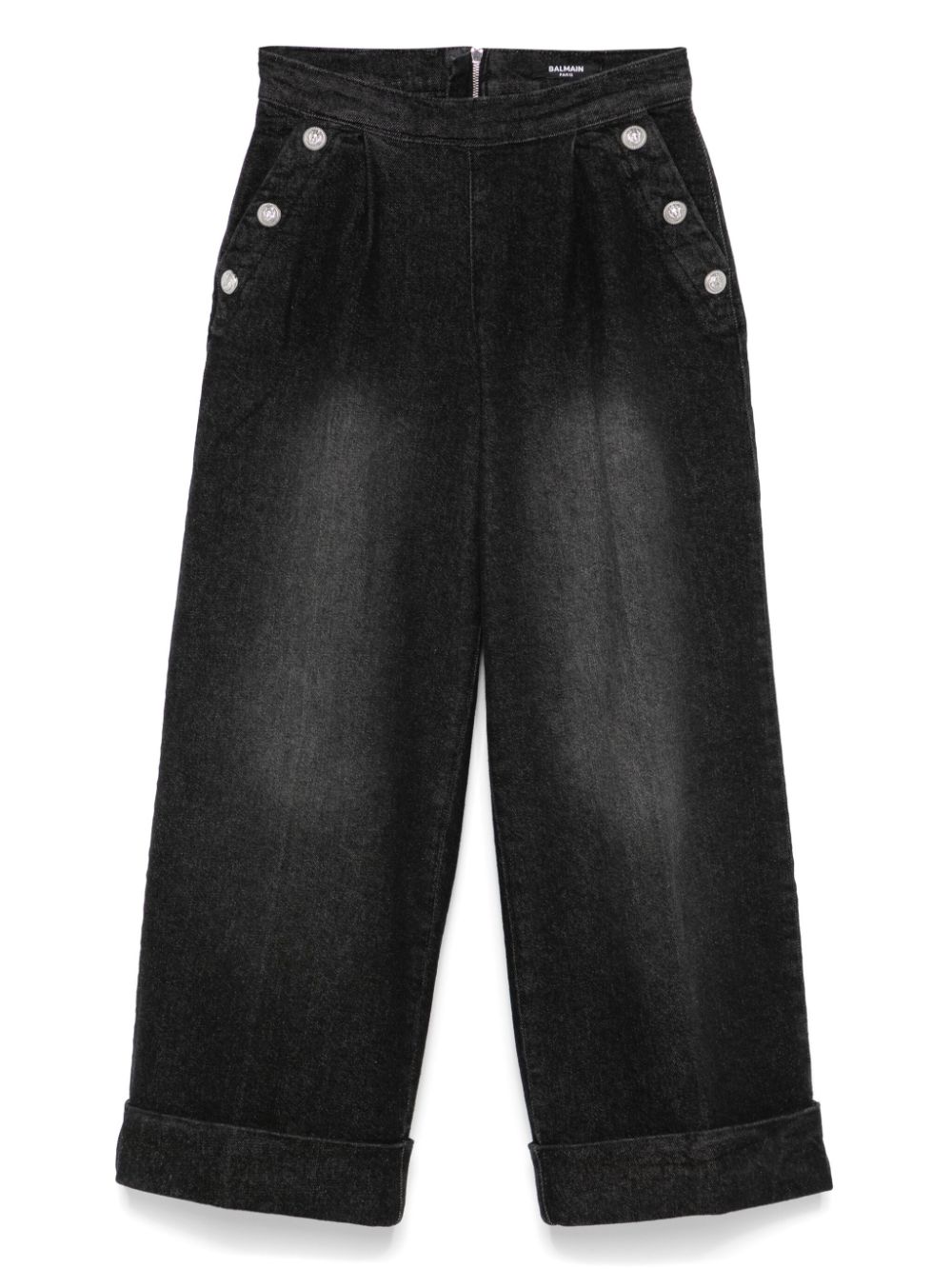 Balmain Kids wide-leg jeans - Black von Balmain Kids