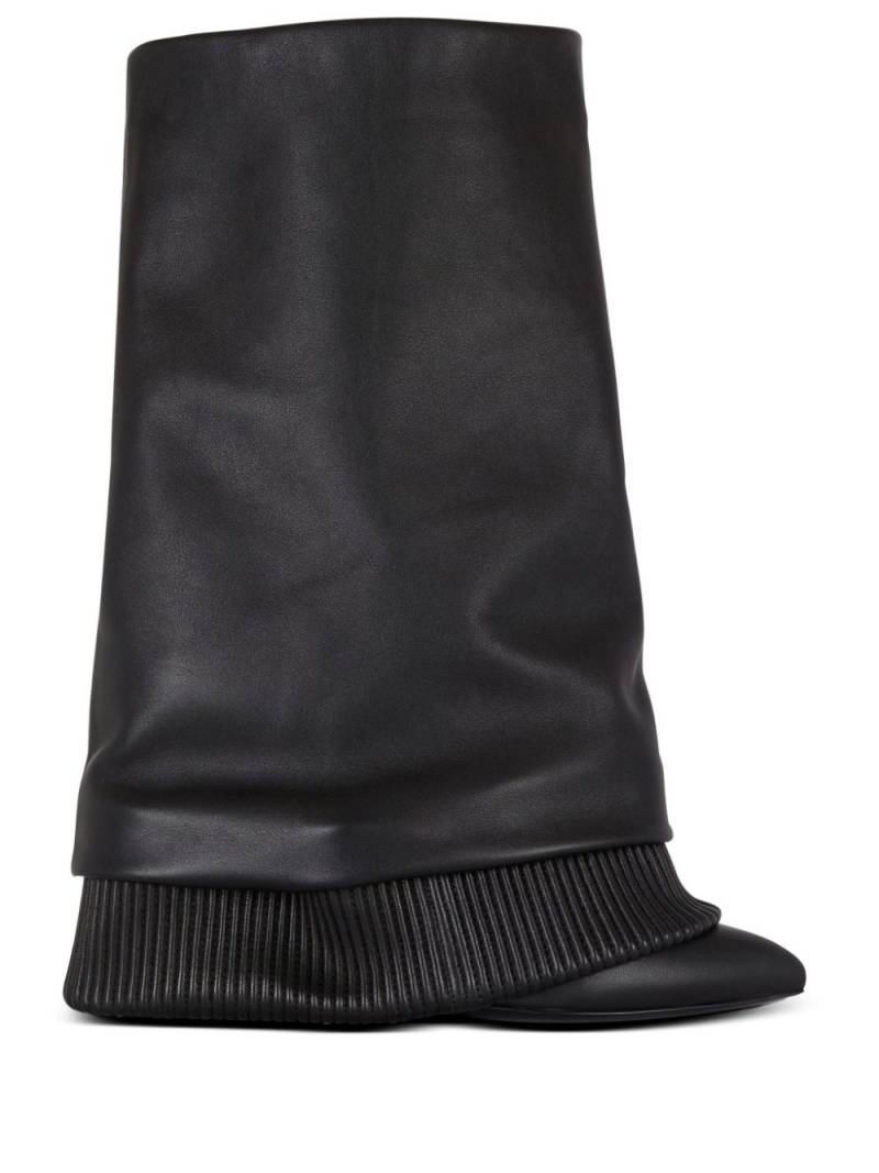 Balmain 95mm calf-leather boots - Black von Balmain