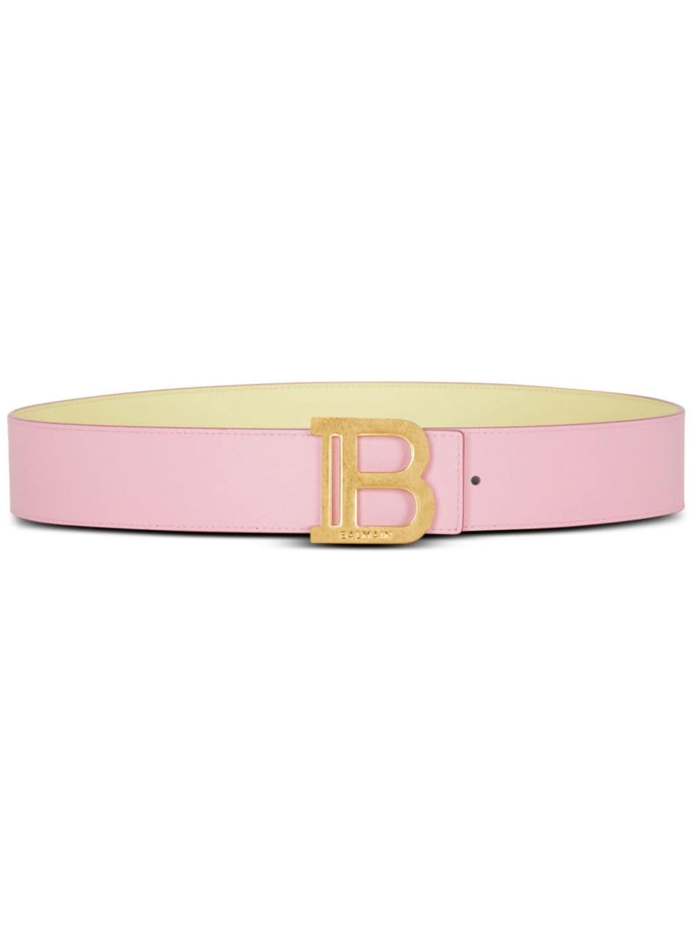 Balmain B-Belt reversible leather belt - Neutrals von Balmain