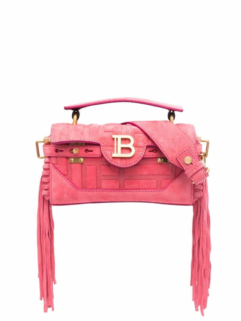 Balmain B-Buzz 19 fringed bag - Pink von Balmain