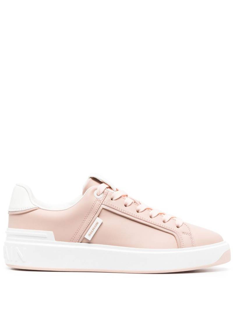 Balmain B-Court leather sneakers - Pink von Balmain