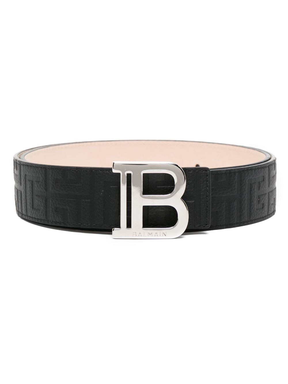 Balmain B-belt logo-plaque belt - Black von Balmain