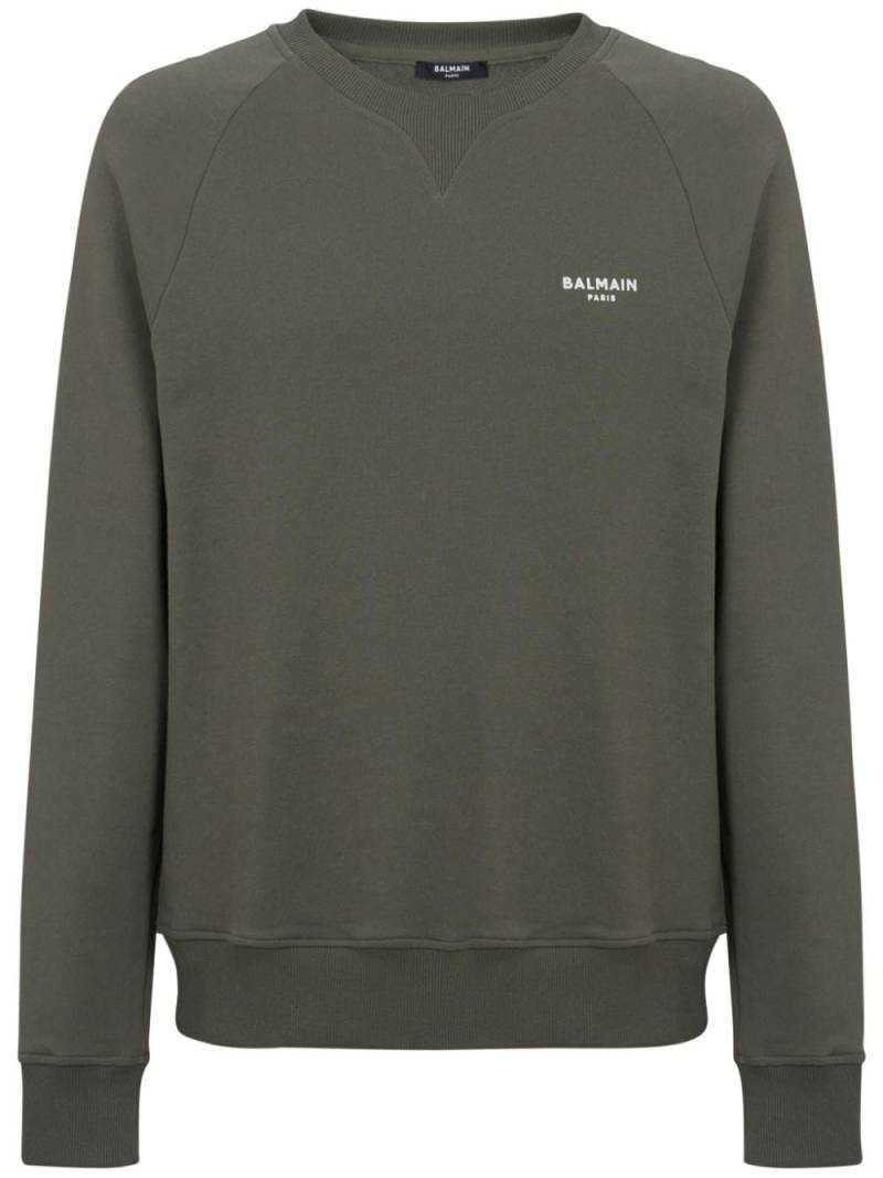 Balmain Balmain Paris organic cotton sweatshirt - Green von Balmain