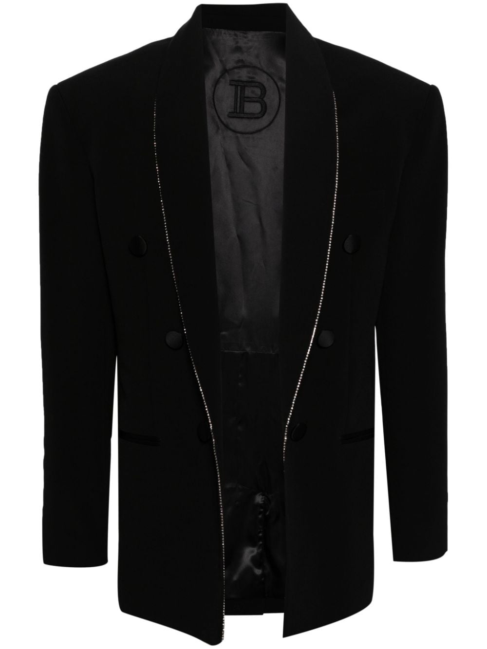 Balmain Buttoned Up Blazer - Black von Balmain