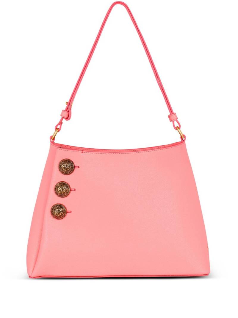 Balmain Embleme leather shoulder bag - Pink von Balmain