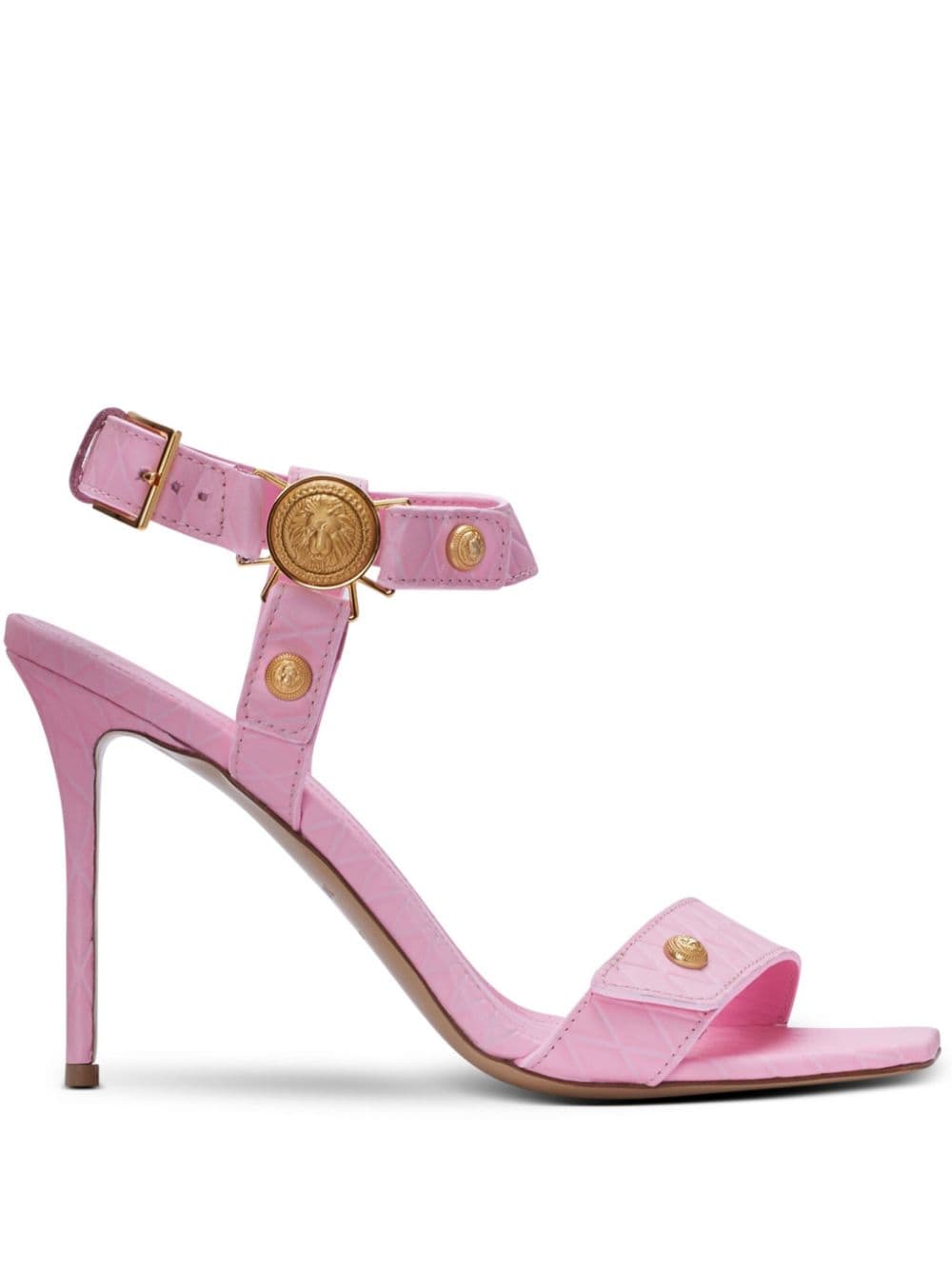 Balmain Eva leather sandals - Pink von Balmain