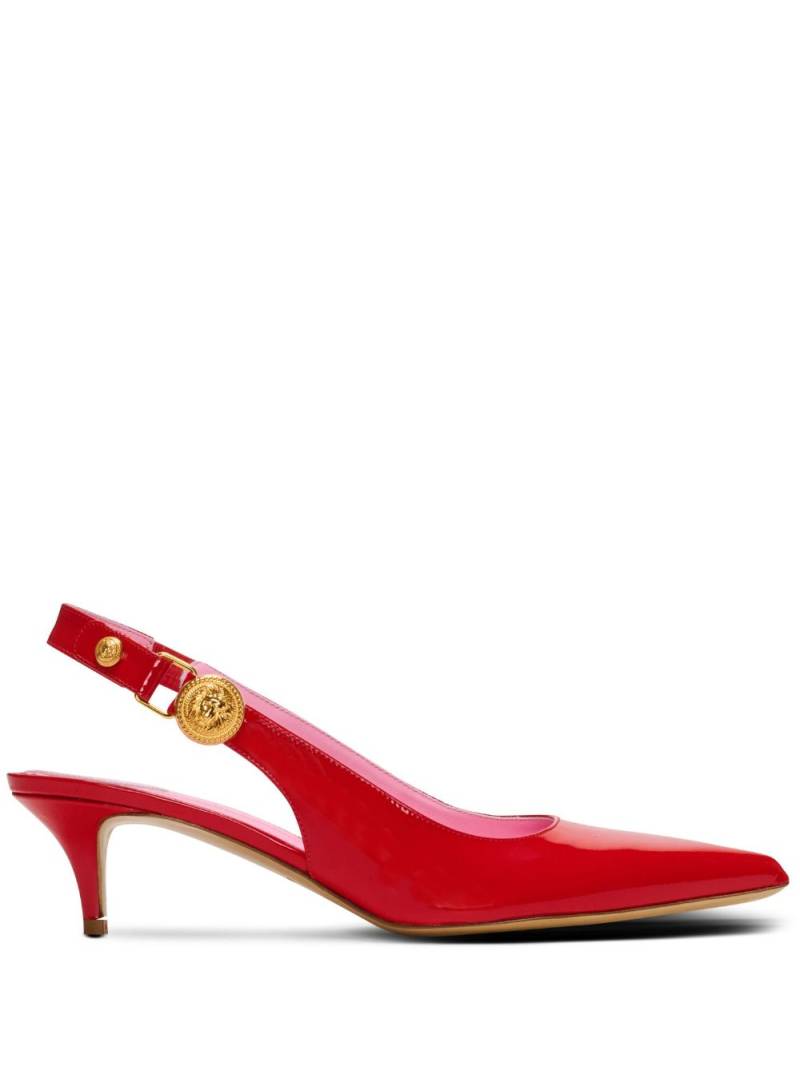 Balmain Eva patent leather slingback pumps - Red von Balmain