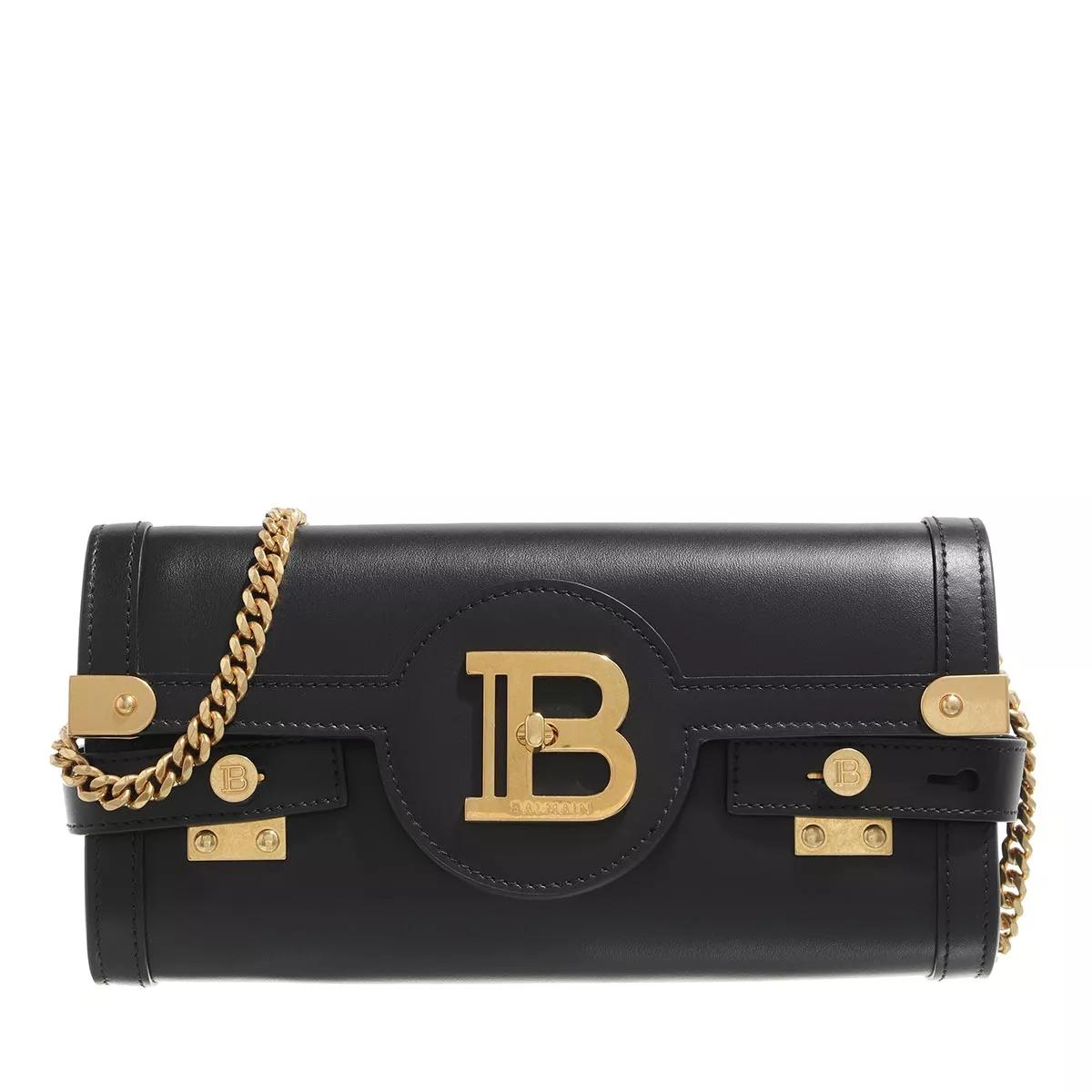 Balmain Handtasche - B-Buzz 23 Pouch Leather - Gr. unisize - in Schwarz - für Damen von Balmain