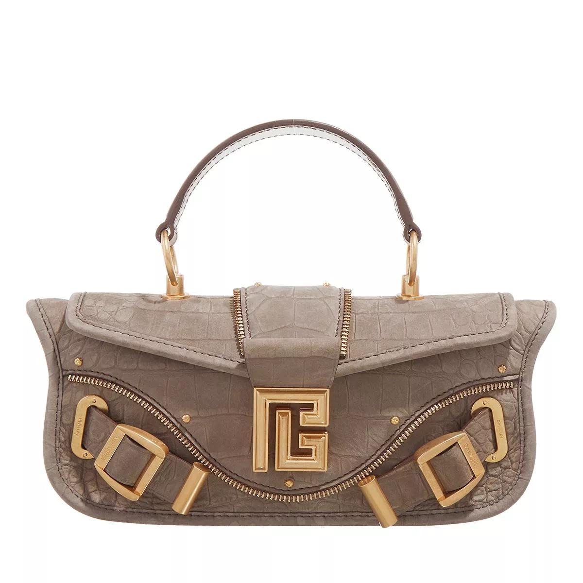 Balmain Handtasche - Bag Small - Gr. unisize - in Taupe - für Damen von Balmain