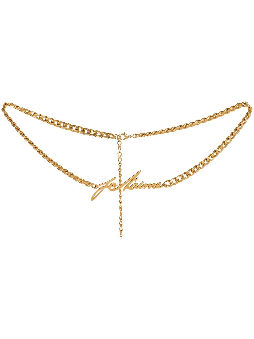 Balmain Je T'aime chain belt - Gold von Balmain