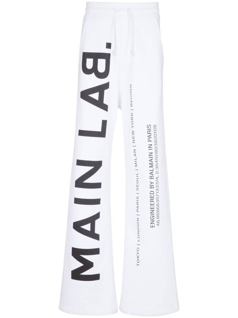 Balmain Main Lab track trousers - White von Balmain