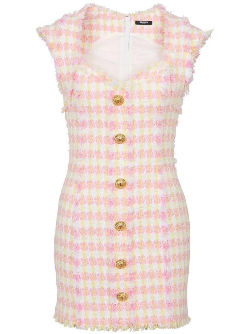 Balmain Miami tweed mini dress - Pink von Balmain