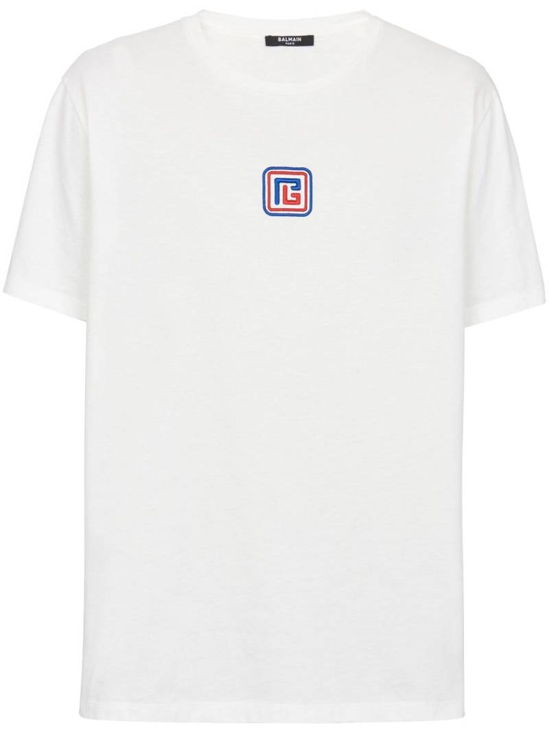 Balmain PB crew-neck T-shirt - White von Balmain