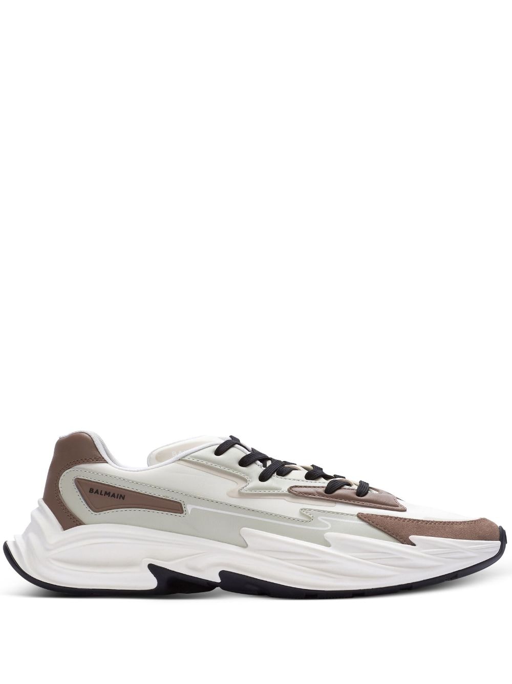 Balmain Run-Row leather sneakers - White von Balmain