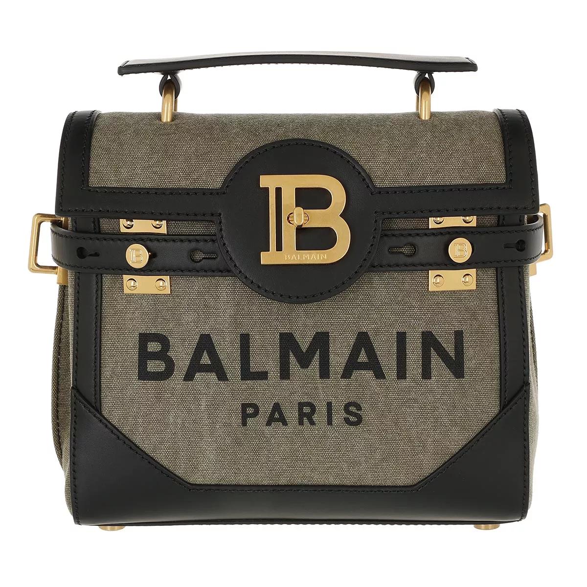 Balmain Schultertasche - B-Buzz Logo Crossbody Bag - Gr. unisize - in Grün - für Damen von Balmain