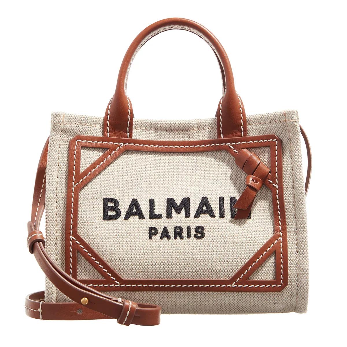 Balmain Umhängetasche - B-Army Shopper Mini - Gr. unisize - in Beige - für Damen von Balmain