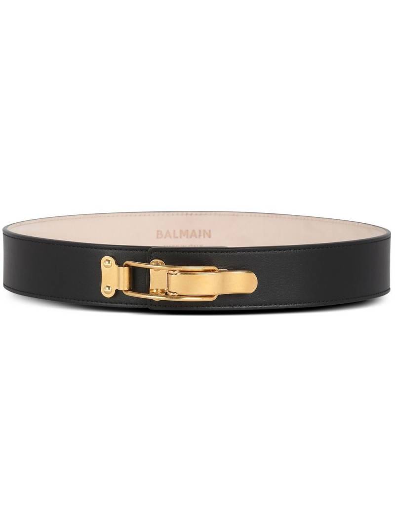 Balmain Volt leather belt - Black von Balmain