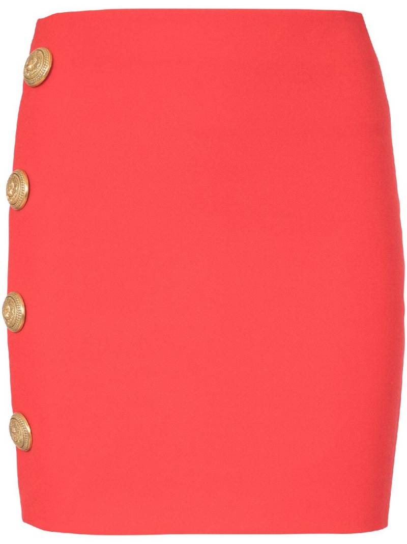 Balmain asymmetrical mini skirt - Red von Balmain