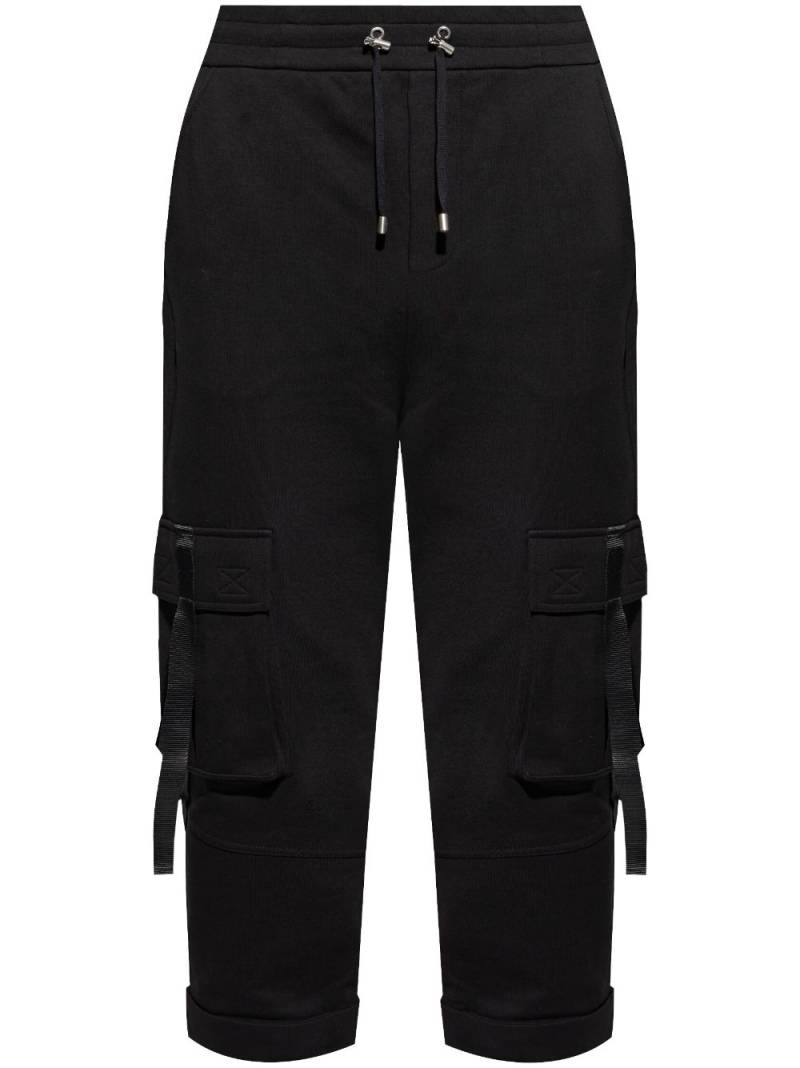 Balmain cotton cargo sweatpants - Black von Balmain