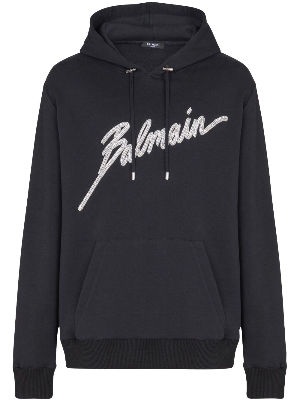 Balmain crystal-embellished hoodie - Black von Balmain