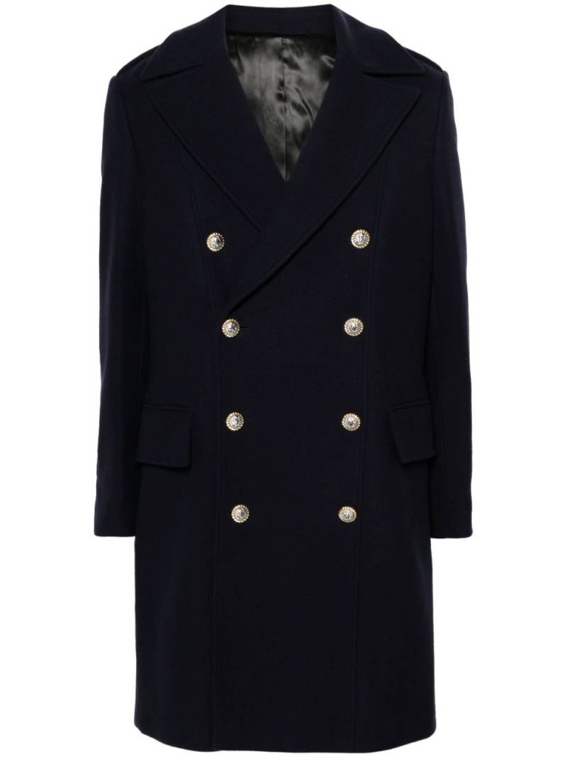 Balmain double-breasted coat - Blue von Balmain