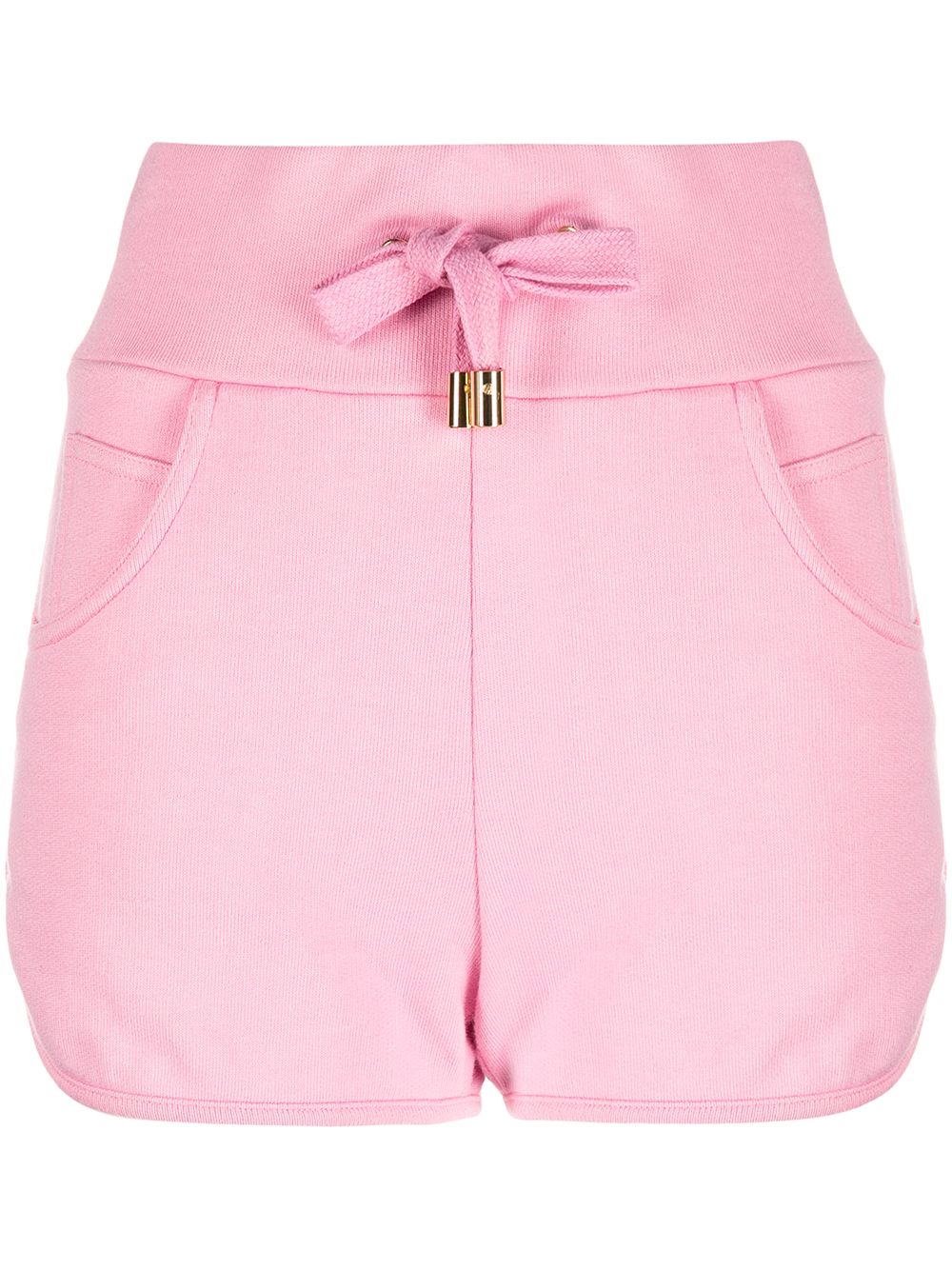 Balmain embossed-logo shorts - Pink von Balmain