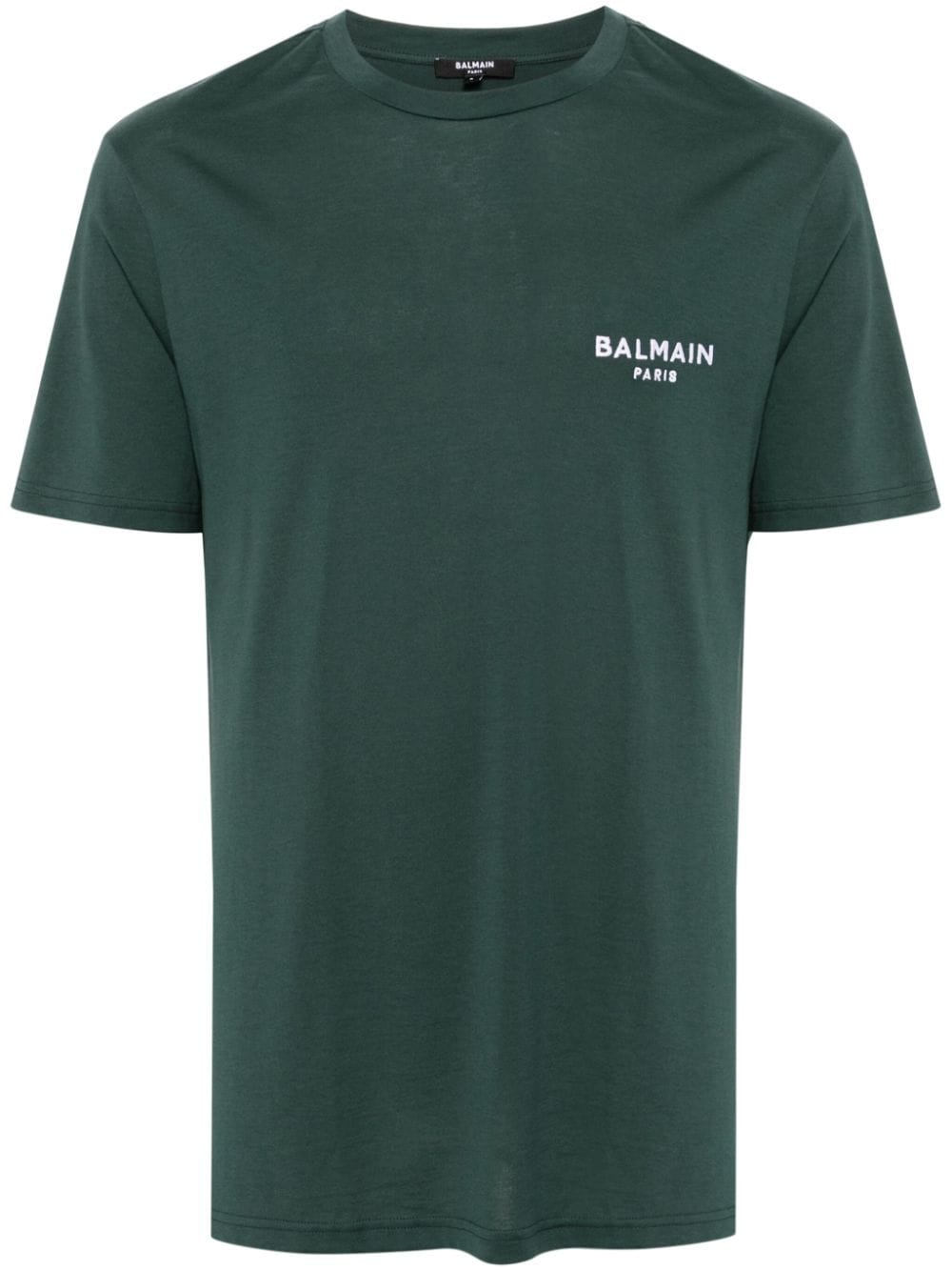 Balmain embroidered logo T-shirt - Green von Balmain