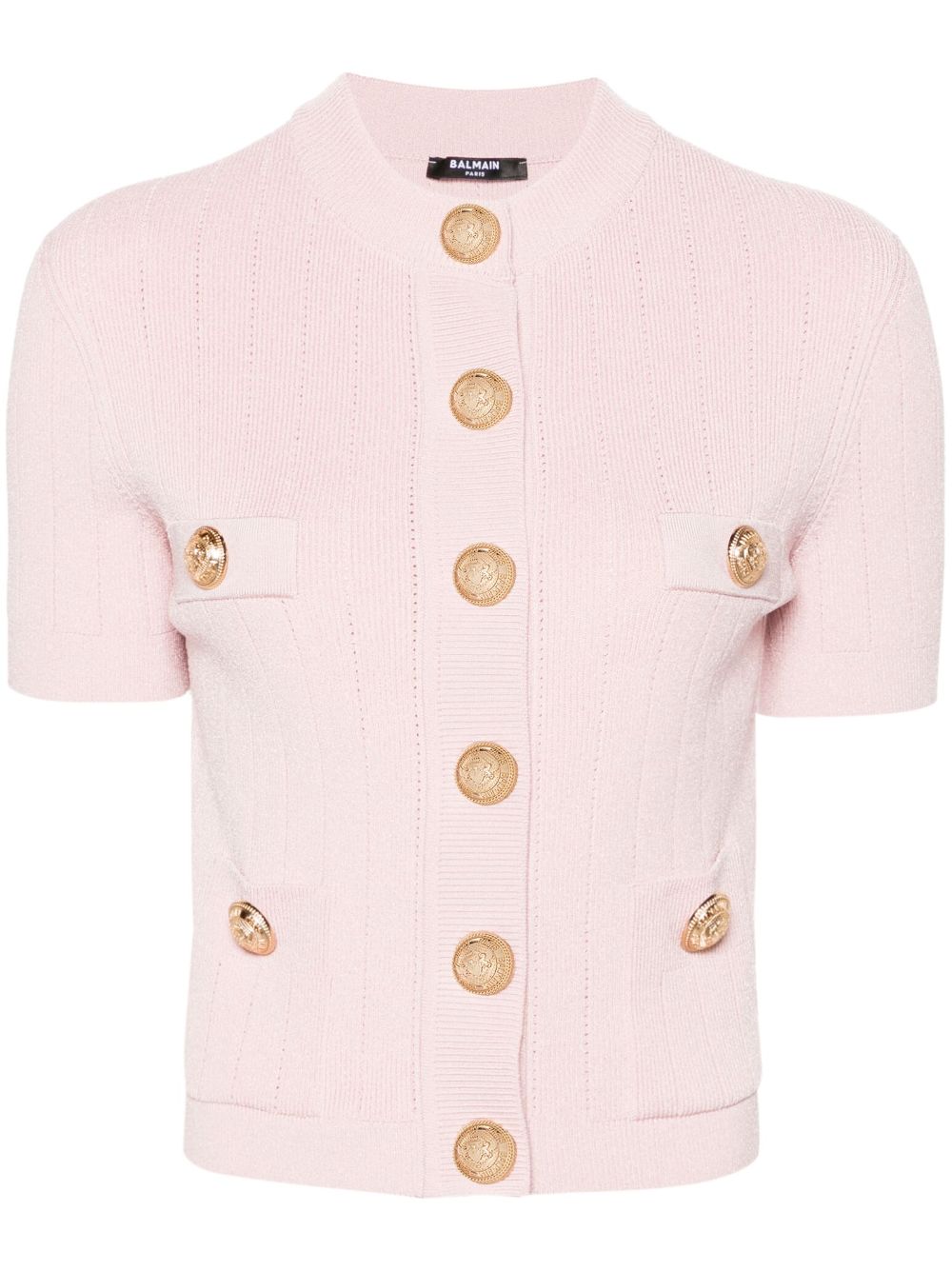 Balmain four-pocket cropped cardigan - Pink von Balmain